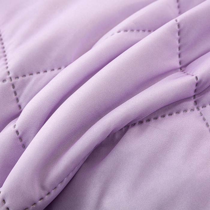 91家纺网 家纺一手货源 找家纺 憨豆家纺 2026新款凉感丝夏被冰淇淋纯色夏凉被空调被夏季薄被子直播外贸跨境爆款 活力紫