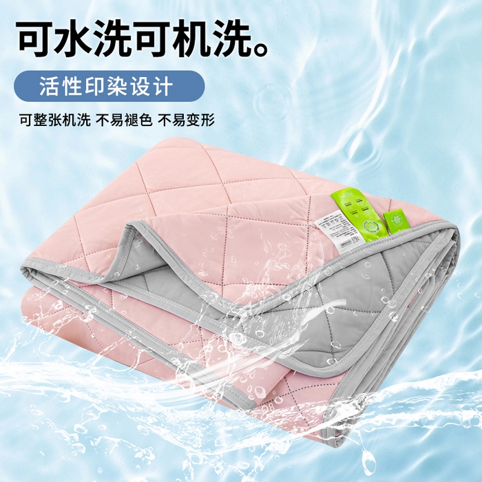 91家纺网 家纺一手货源 找家纺 憨豆家纺 2026新款凉感丝夏被冰淇淋纯色夏凉被空调被夏季薄被子直播外贸跨境爆款 樱花粉