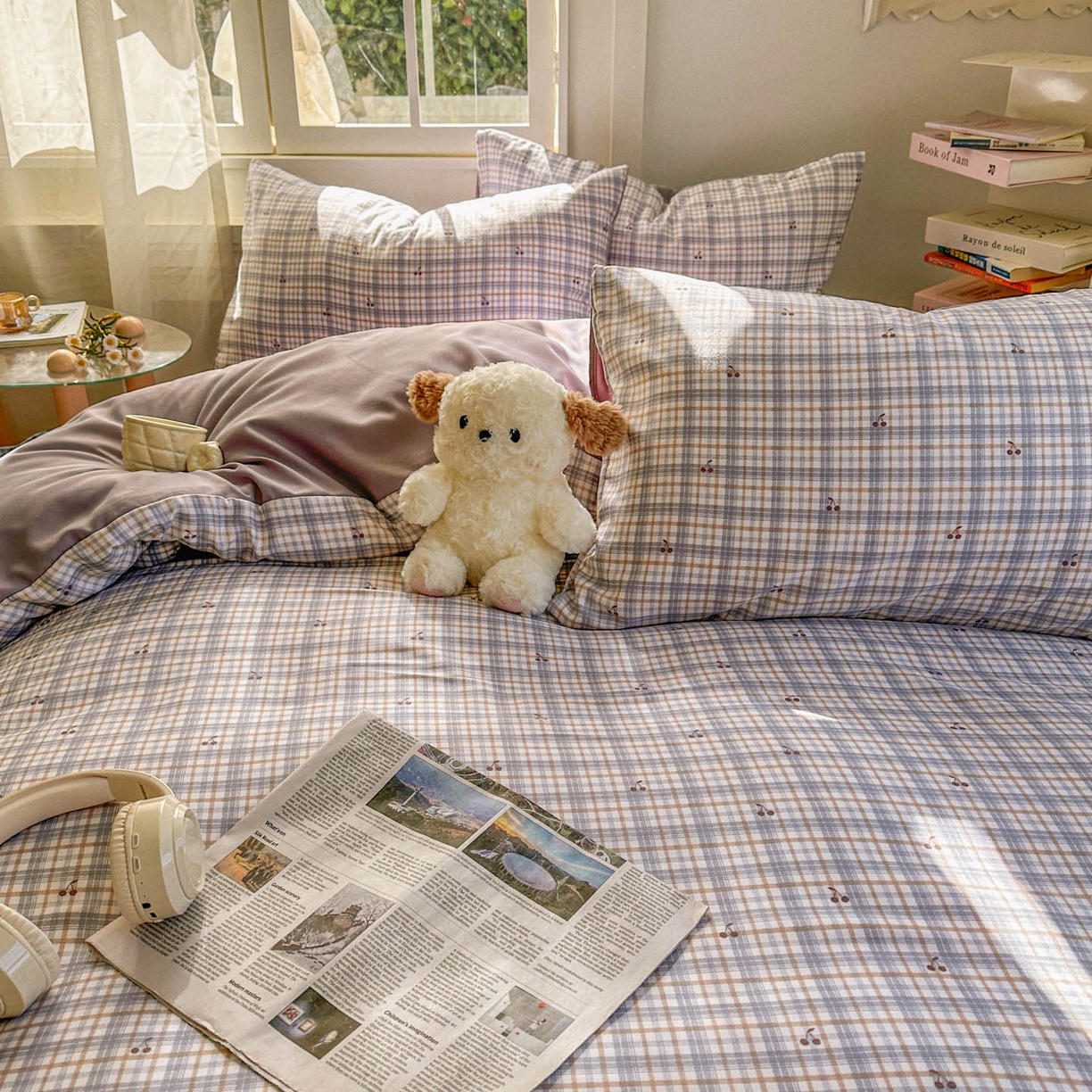 91家纺网 家纺一手货源 找家纺 （总）水木坊 2026新款130克高克重人字纹提花四件套