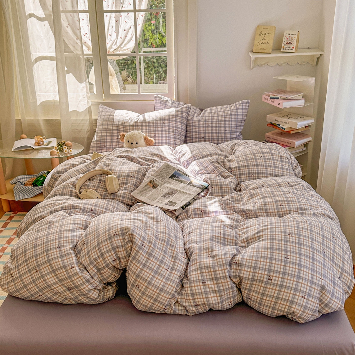 91家纺网 家纺一手货源 找家纺 （总）水木坊 2026新款130克高克重人字纹提花四件套