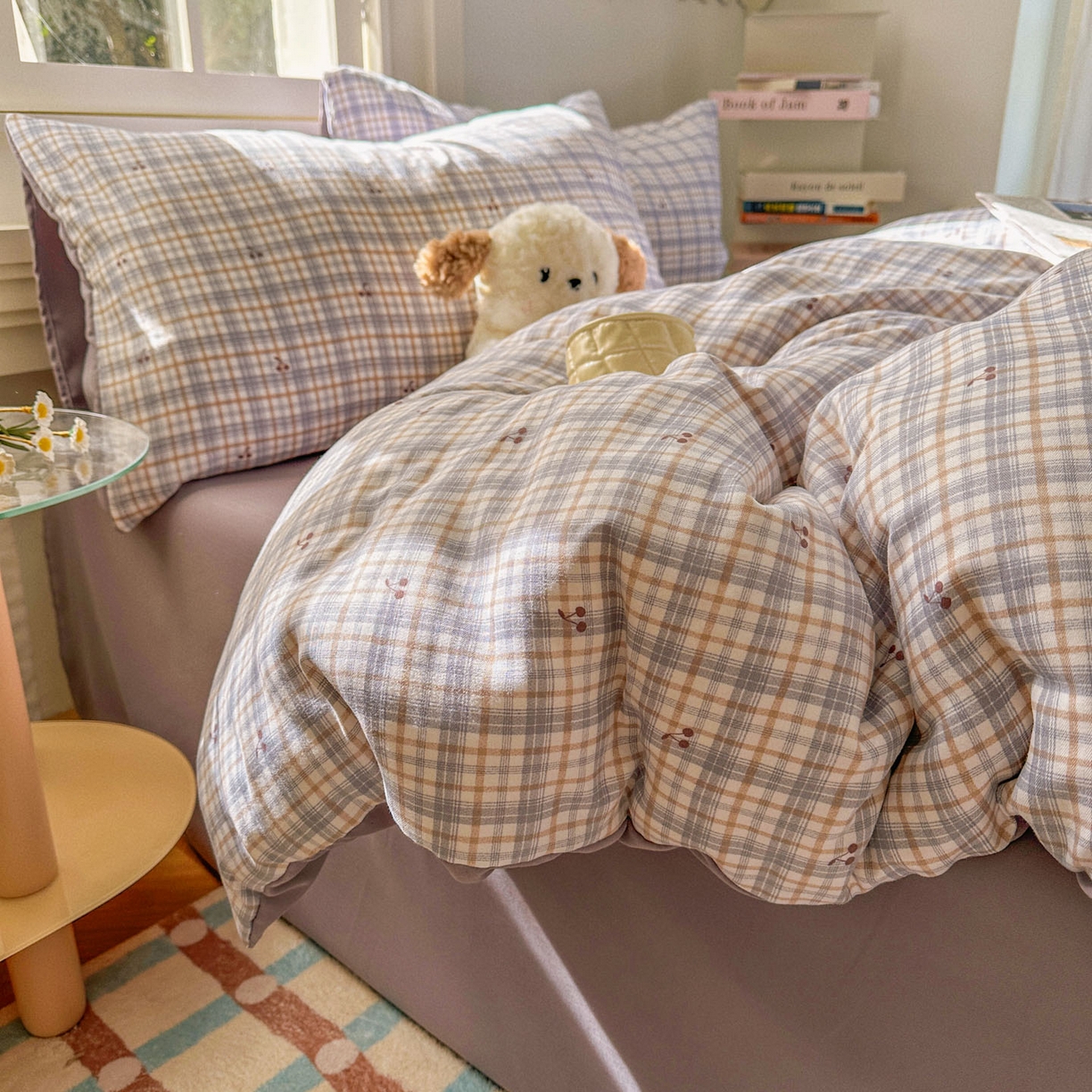 91家纺网 家纺一手货源 找家纺 （总）水木坊 2026新款130克高克重人字纹提花四件套