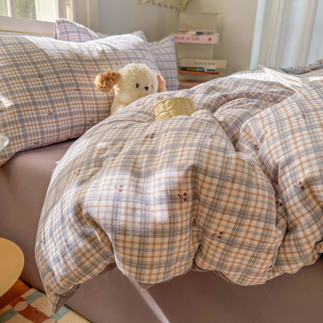 91家纺网 家纺一手货源 找家纺 （总）水木坊 2026新款130克高克重人字纹提花四件套