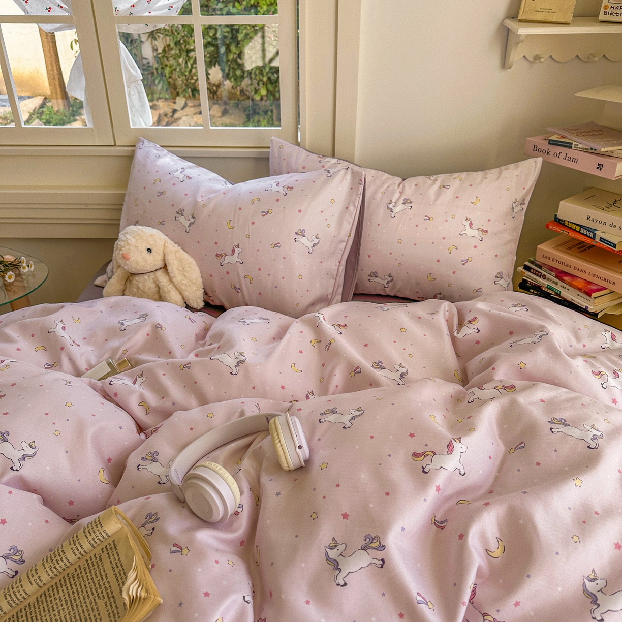 91家纺网 家纺一手货源 找家纺 水木坊 2026新款130克高克重人字纹提花四件套 独角兽