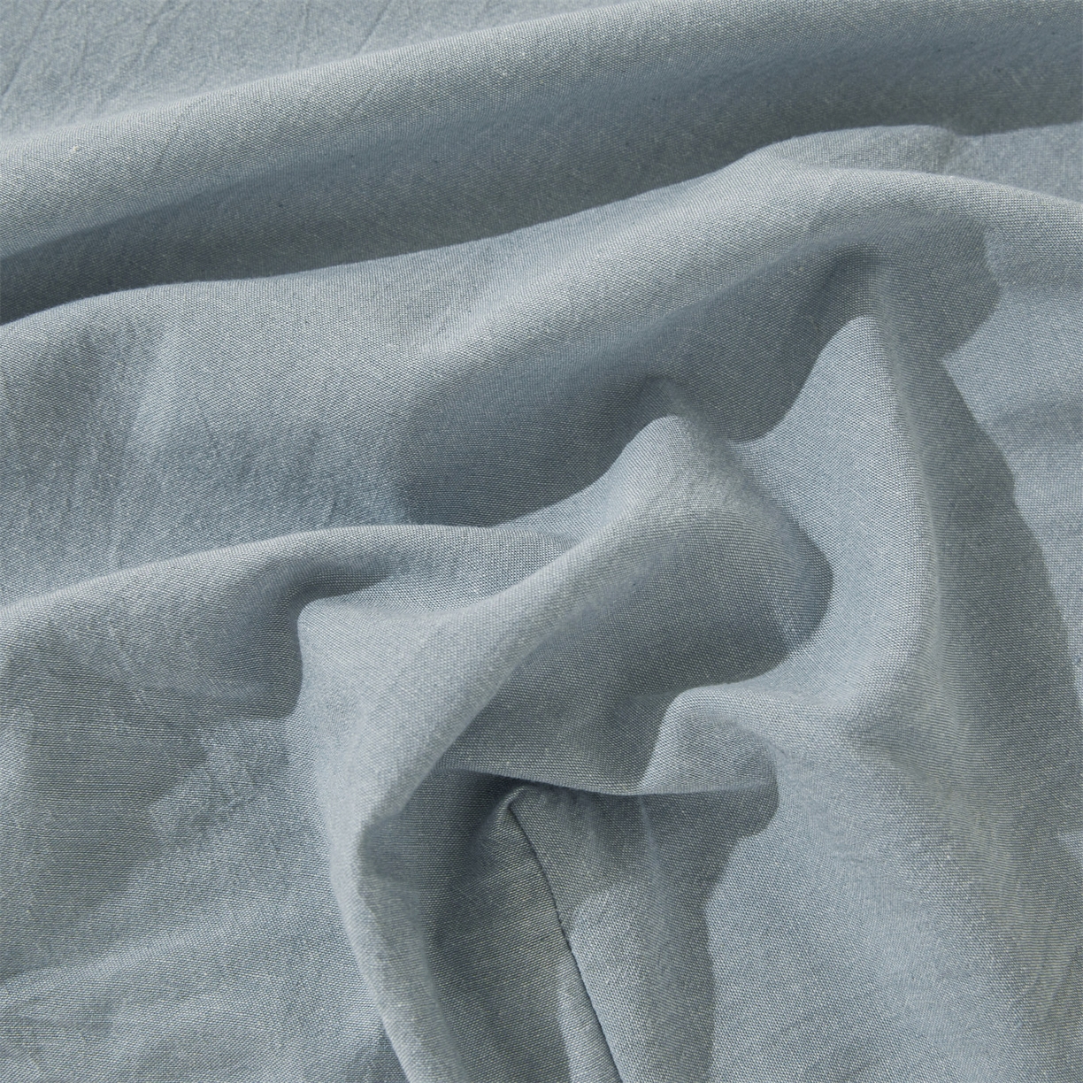 91家纺网 家纺一手货源 找家纺 女子家纺 2026新款全棉色织水洗纯色条格纯棉单层床笠床垫保护套 拾忆-浅蓝