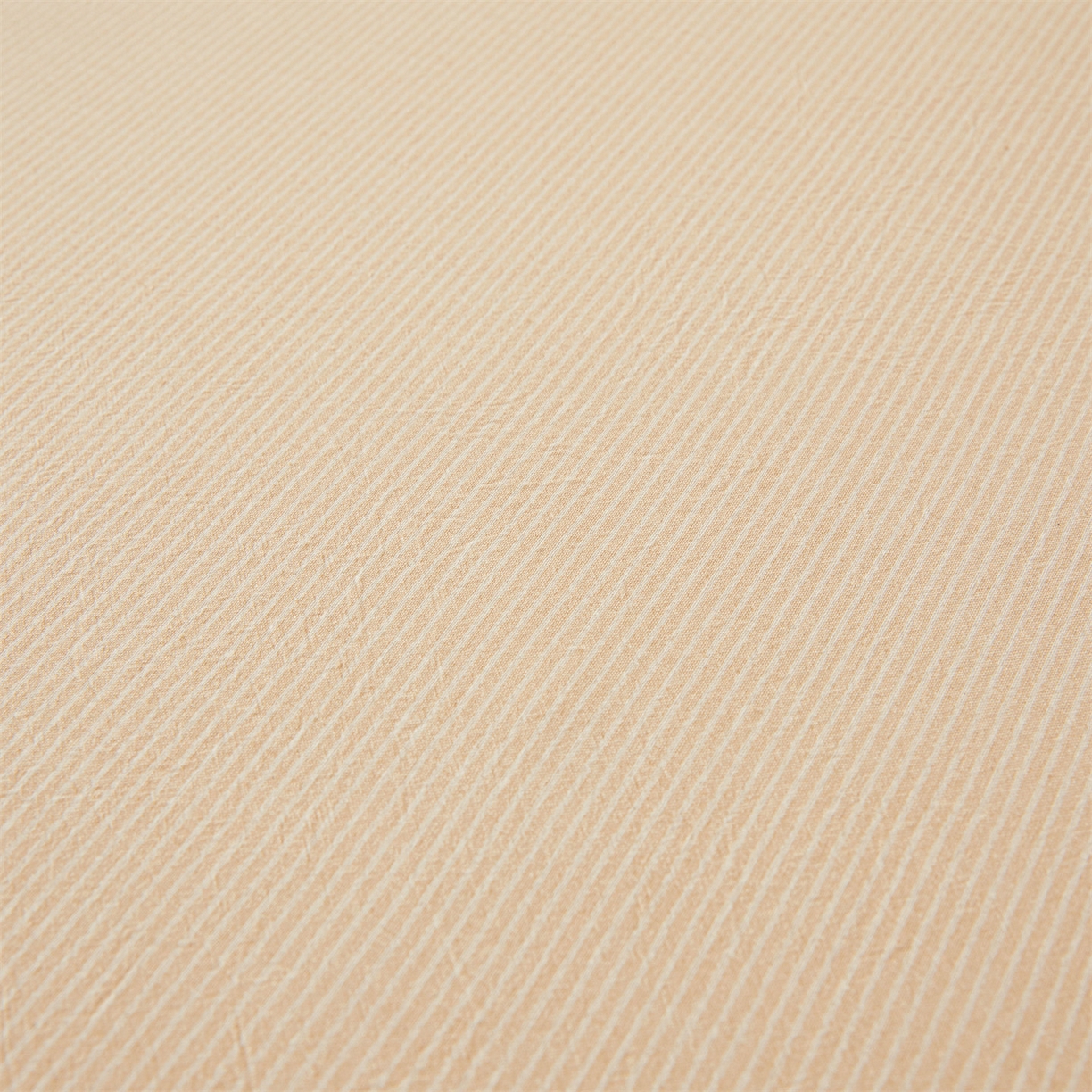 91家纺网 家纺一手货源 找家纺 女子家纺 2026新款全棉色织水洗纯色条格纯棉单层床笠床垫保护套 拾忆-条纹卡其