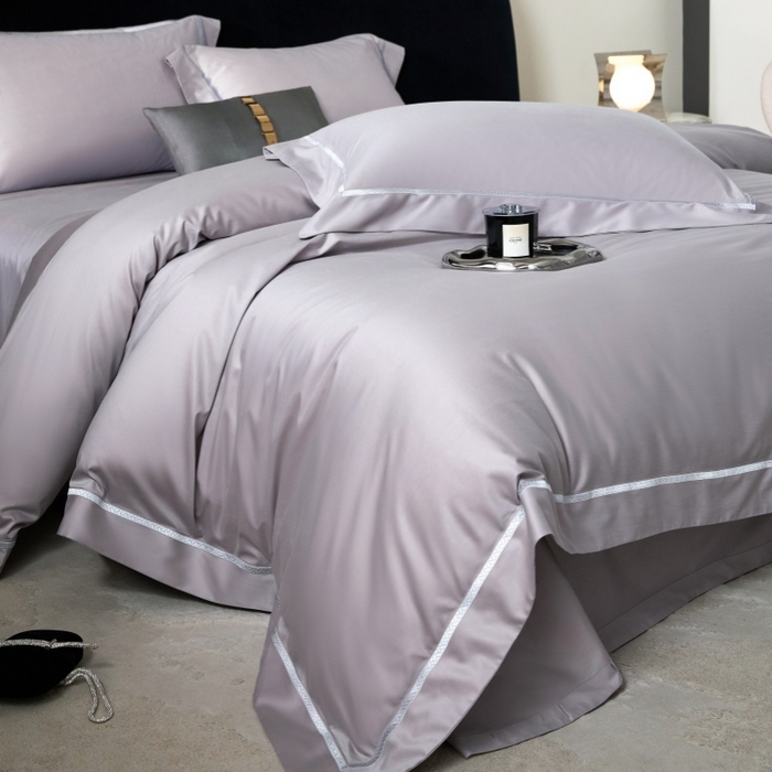 91家纺网 家纺一手货源 找家纺 （总）淼铭家纺 2026新款140S绫罗缎天丝棉磨毛四件套-云憩