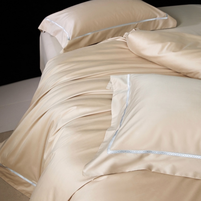 91家纺网 家纺一手货源 找家纺 淼铭家纺 2026新款140S绫罗缎天丝棉磨毛四件套-云憩 云憩-金