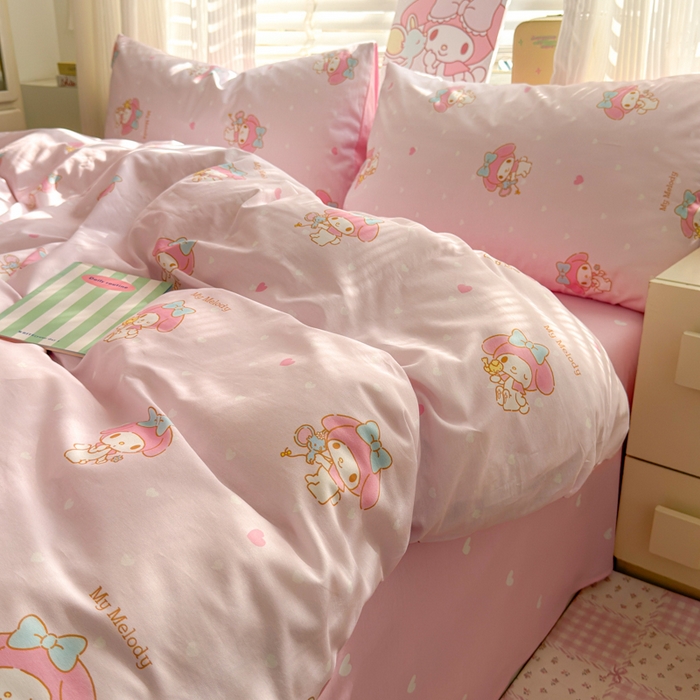 91家纺网 家纺一手货源 找家纺 （总）曼之夏 2026新款全棉三丽鸥正版授权卡通四件套