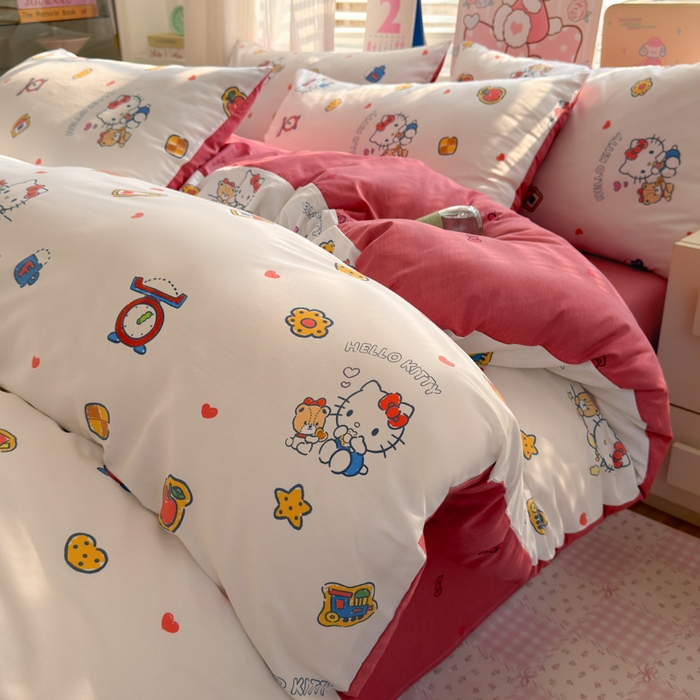 91家纺网 家纺一手货源 找家纺 （总）曼之夏 2026新款全棉三丽鸥正版授权卡通四件套