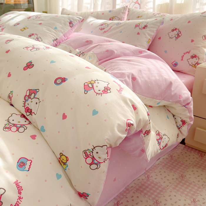 91家纺网 家纺一手货源 找家纺 （总）曼之夏 2026新款全棉三丽鸥正版授权卡通四件套