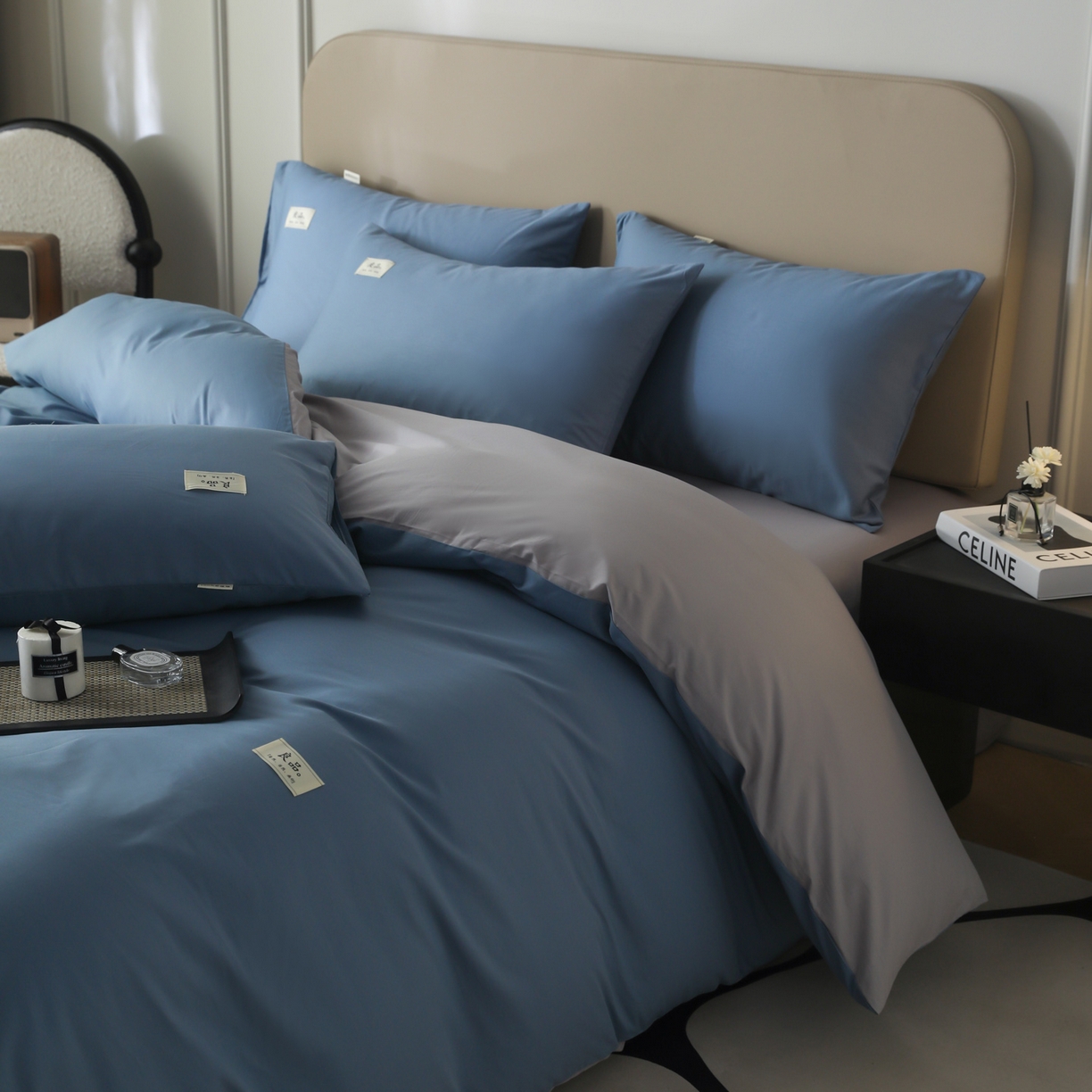 91家纺网 家纺一手货源 找家纺 （总）眠博士 2022新款全棉13372时尚印花夏被四件套