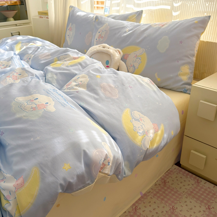 曼之夏 2026新款全棉三丽鸥正版授权卡通四件套 晚安大耳狗