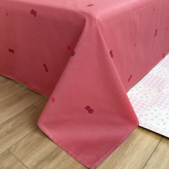 91家纺网 家纺一手货源 找家纺 曼之夏 2026新款全棉三丽鸥正版授权卡通四件套 樱桃凯蒂