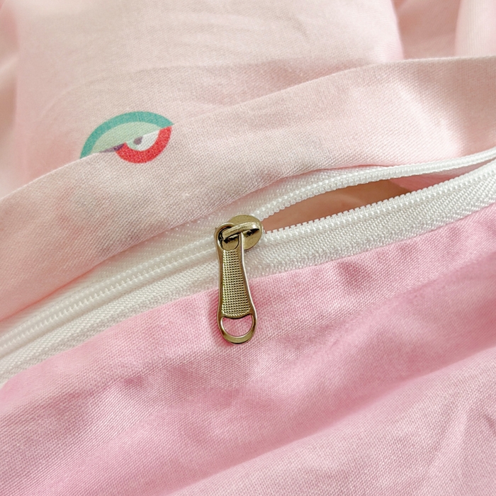 91家纺网 家纺一手货源 找家纺 曼之夏 2026新款全棉三丽鸥正版授权卡通四件套 元气美乐蒂