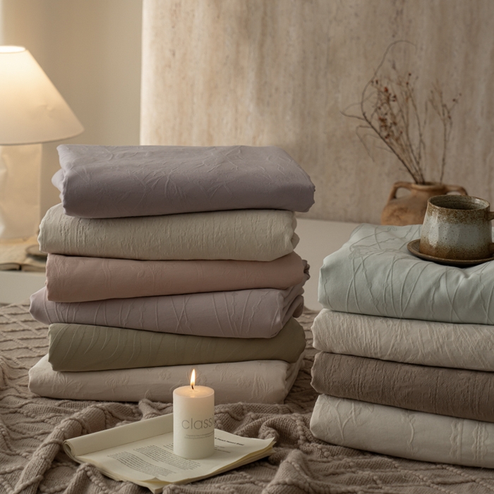 91家纺网 家纺一手货源 找家纺 （总）爱思佳 2026新款A类全棉60s浮雕亮面提花系列四件套