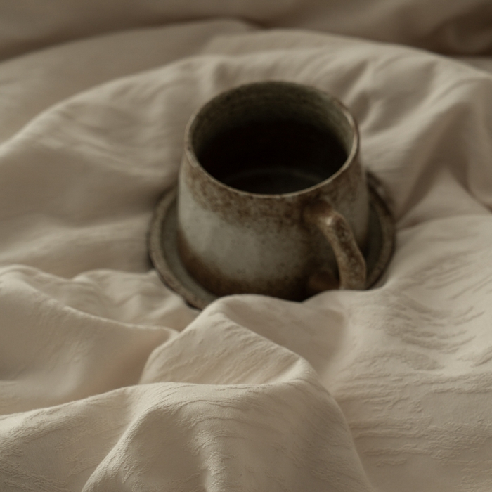 91家纺网 家纺一手货源 找家纺 爱思佳 2026新款A类全棉60s浮雕亮面提花系列四件套 克拉-灰