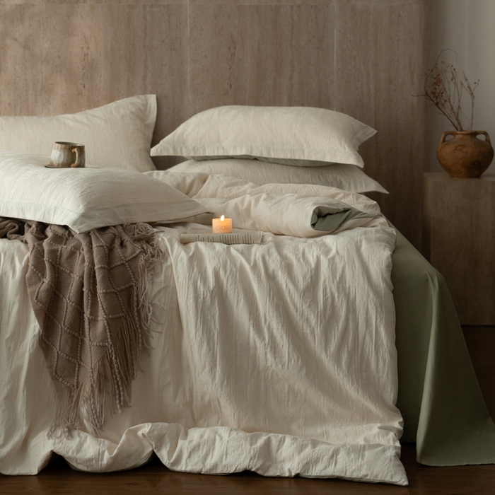 爱思佳 2026新款A类全棉60s浮雕亮面提花系列四件套 里约-绿