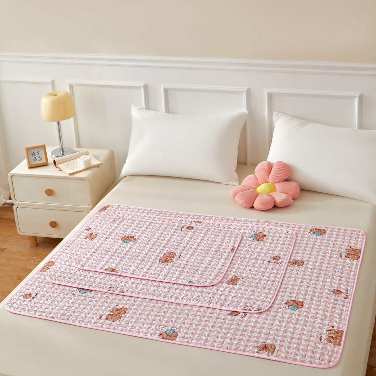 91家纺网 家纺一手货源 找家纺 永旺家纺 2026新款A类亲肤四季款防水垫子隔尿垫 卡皮巴拉