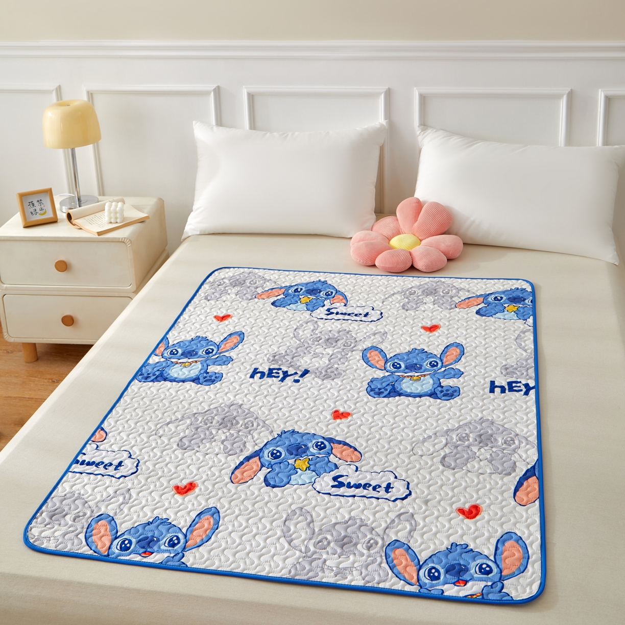 91家纺网 家纺一手货源 找家纺 永旺家纺 2026新款A类亲肤四季款防水垫子隔尿垫 史迪仔