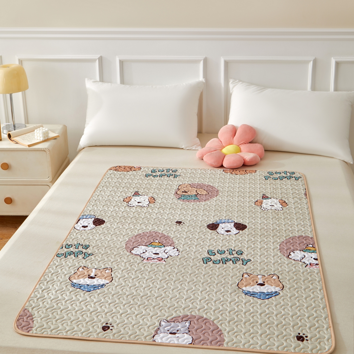 91家纺网 家纺一手货源 找家纺 永旺家纺 2026新款A类亲肤四季款防水垫子隔尿垫 汪汪队