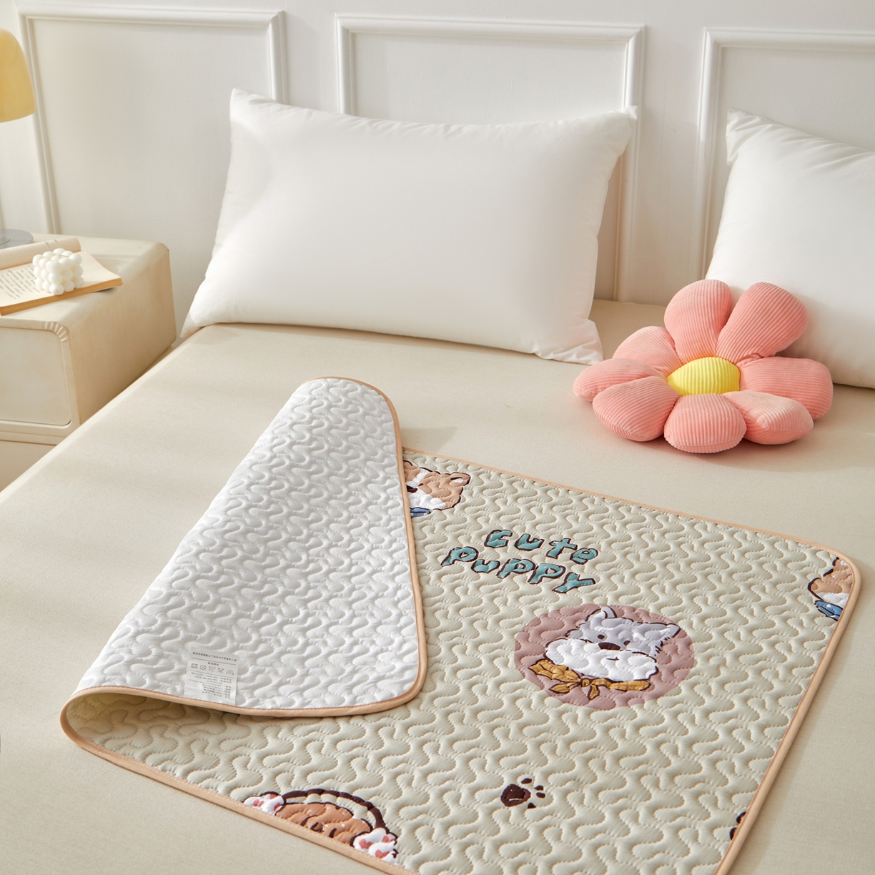 91家纺网 家纺一手货源 找家纺 永旺家纺 2026新款A类亲肤四季款防水垫子隔尿垫 汪汪队