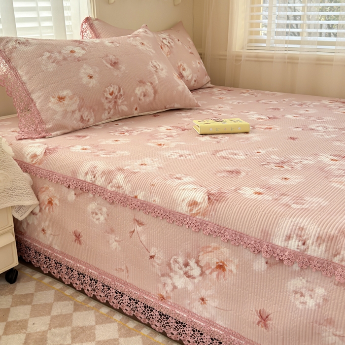 91家纺网 家纺一手货源 找家纺 （总）源舜家纺 2026新款莱赛尔天丝花边榻榻米炕盖