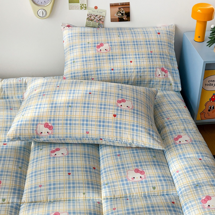 91家纺网 家纺一手货源 找家纺 艺菲阁家纺 2026新款水洗棉保暖亲肤床垫 宅妹kt