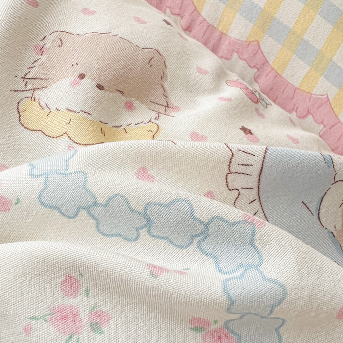 91家纺网 家纺一手货源 找家纺 艺菲阁家纺 2026新款水洗棉保暖亲肤床垫 耳机软猫