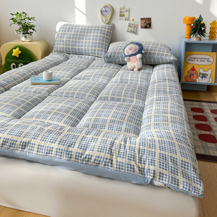 91家纺网 家纺一手货源 找家纺 艺菲阁家纺 2026新款水洗棉保暖亲肤床垫 圆珠笔