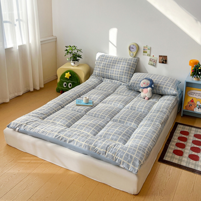 91家纺网 家纺一手货源 找家纺 艺菲阁家纺 2026新款水洗棉保暖亲肤床垫 圆珠笔