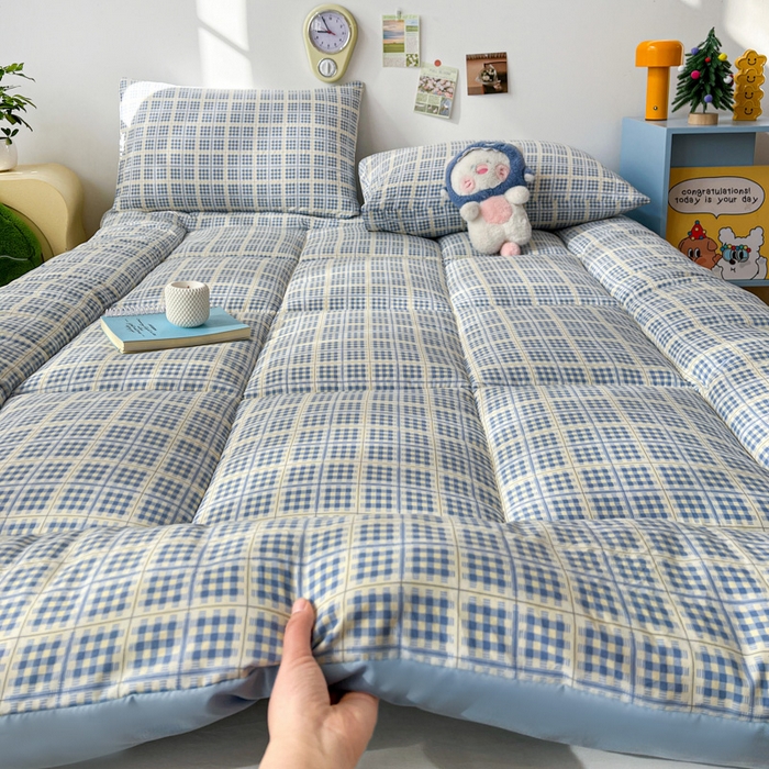 91家纺网 家纺一手货源 找家纺 艺菲阁家纺 2026新款水洗棉保暖亲肤床垫 圆珠笔