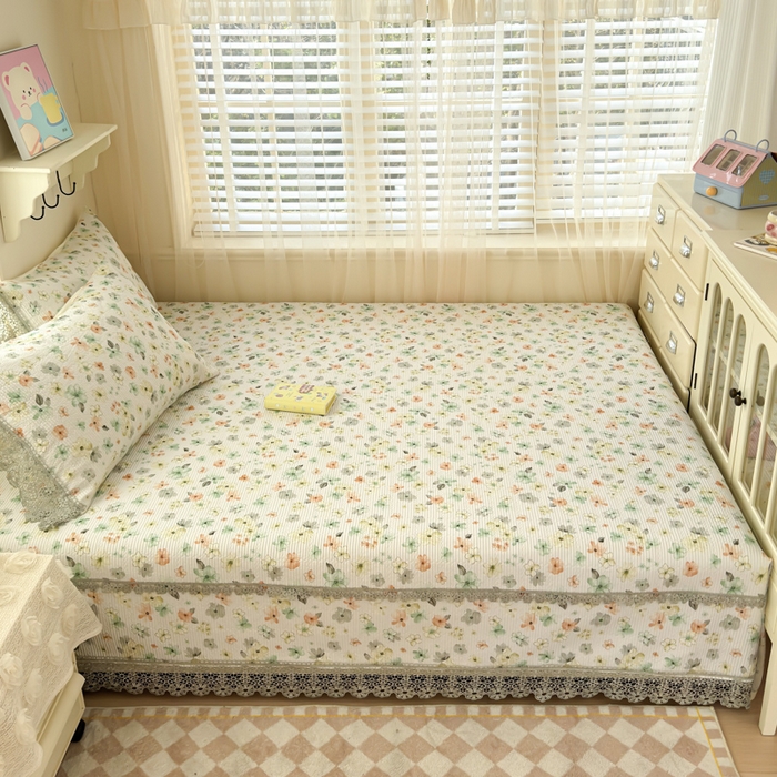 91家纺网 家纺一手货源 找家纺 （总）源舜家纺 2026新款莱赛尔天丝花边榻榻米炕盖