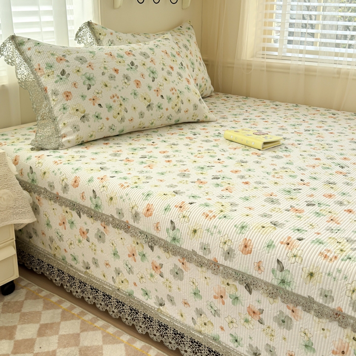 91家纺网 家纺一手货源 找家纺 （总）源舜家纺 2026新款莱赛尔天丝花边榻榻米炕盖