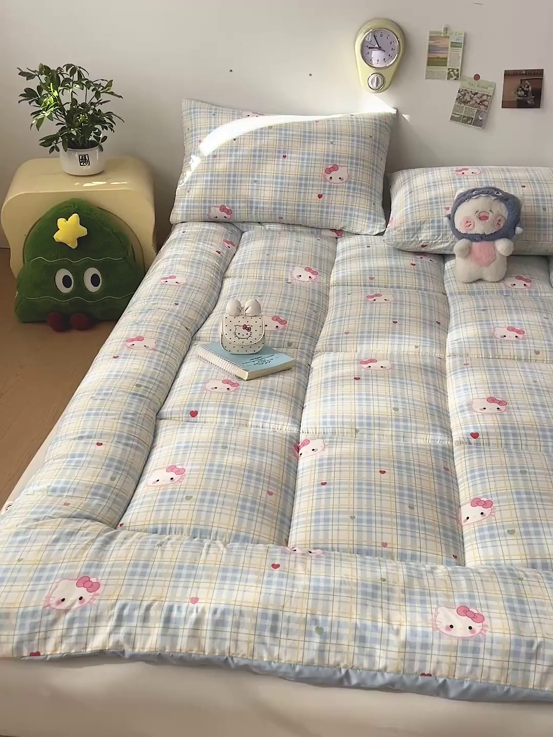 91家纺网 家纺一手货源 找家纺 艺菲阁家纺 2026新款水洗棉保暖亲肤床垫 宅妹kt