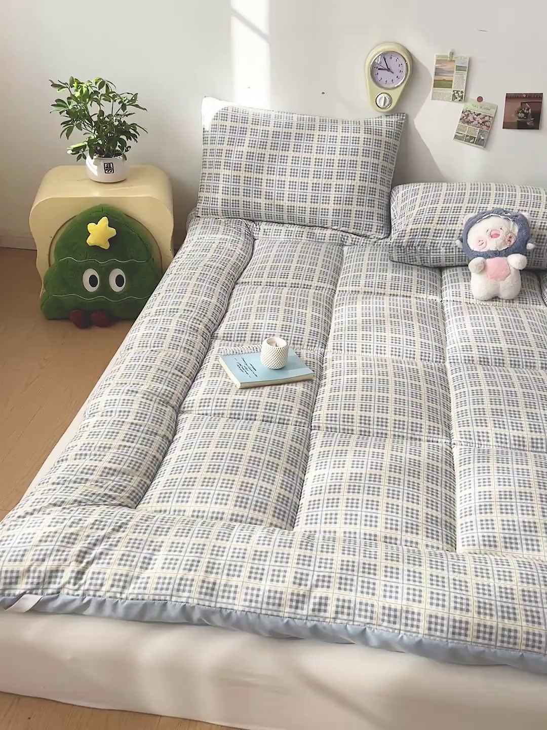 91家纺网 家纺一手货源 找家纺 艺菲阁家纺 2026新款水洗棉保暖亲肤床垫 圆珠笔