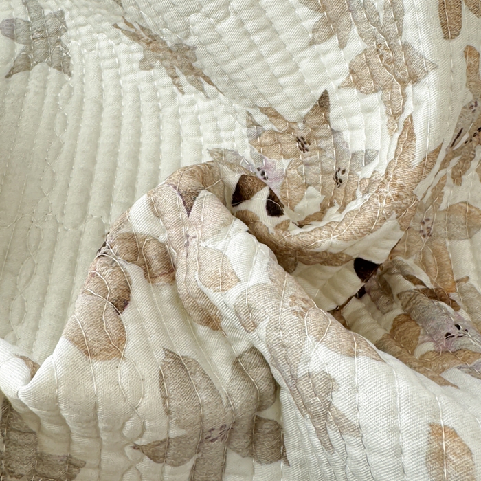 91家纺网 家纺一手货源 找家纺 源舜家纺 2026新款莱赛尔天丝花边榻榻米炕盖 莫兰迪咖