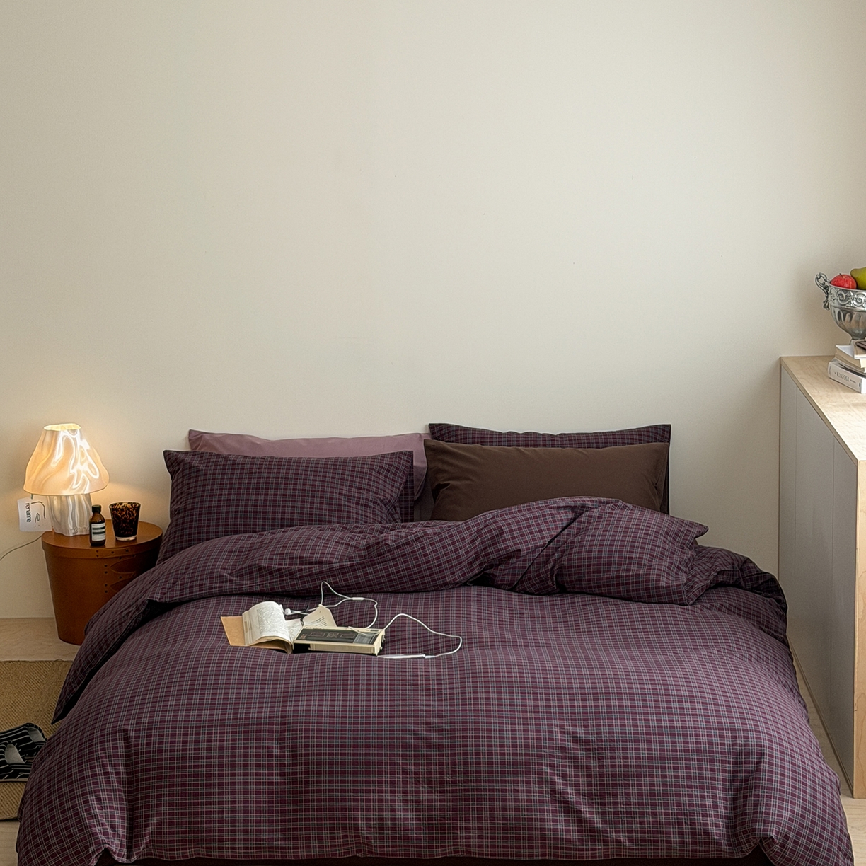 91家纺网 家纺一手货源 找家纺 （总）蜜宿 2026新款全棉色织水洗棉四件套-岛上旧梦