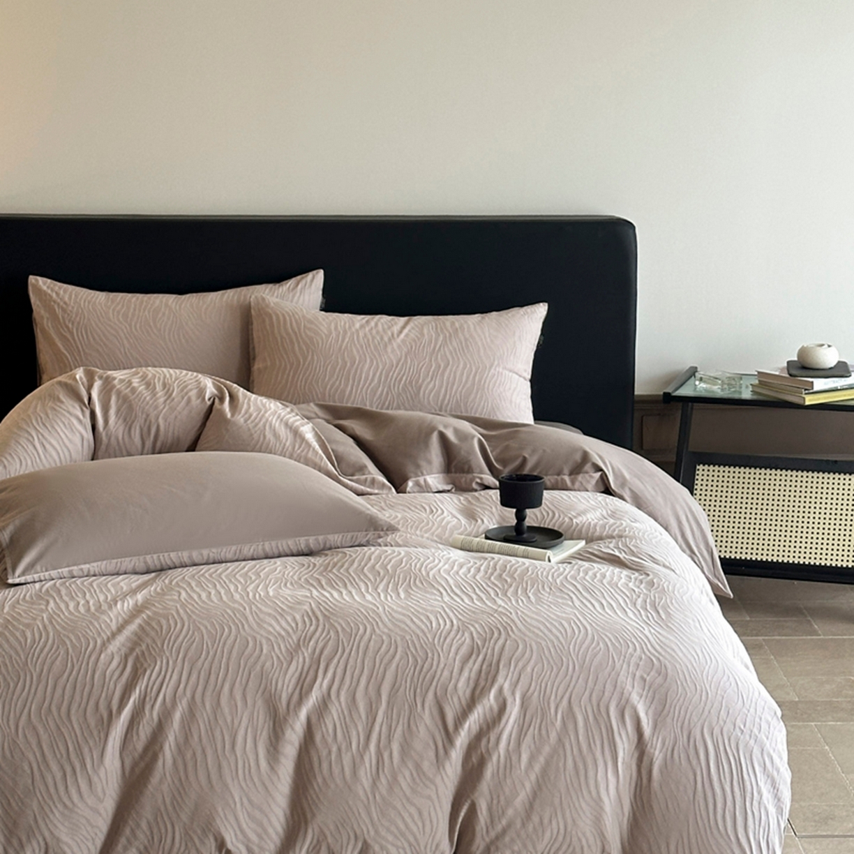 宜代光年 2026新款厚织全棉大提花系列单被套 画谷