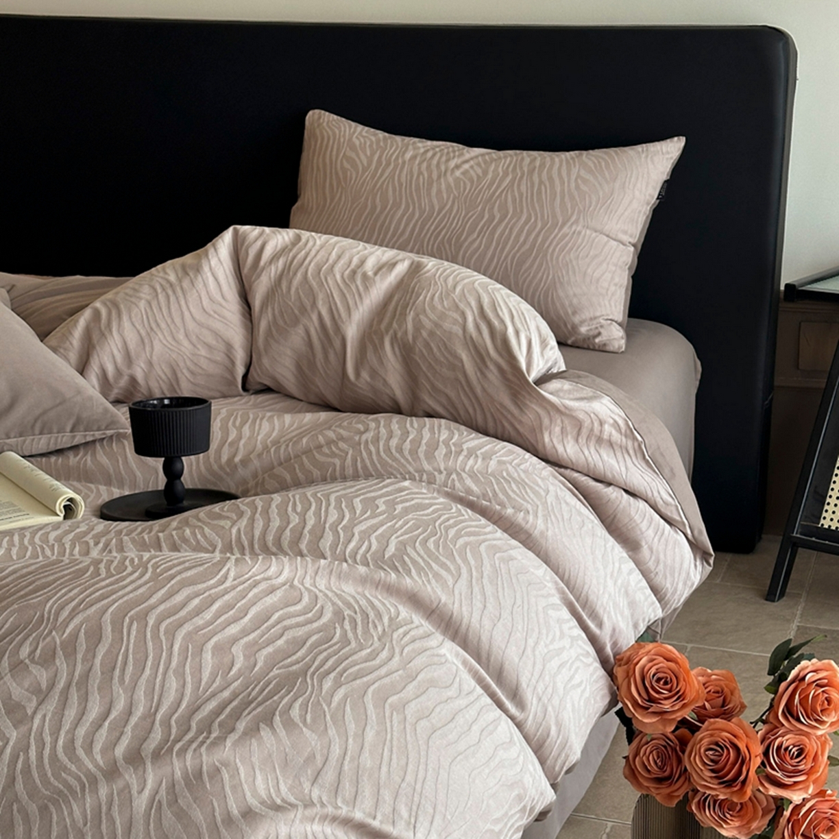 91家纺网 家纺一手货源 找家纺 宜代光年 2026新款厚织全棉大提花系列单被套 画谷