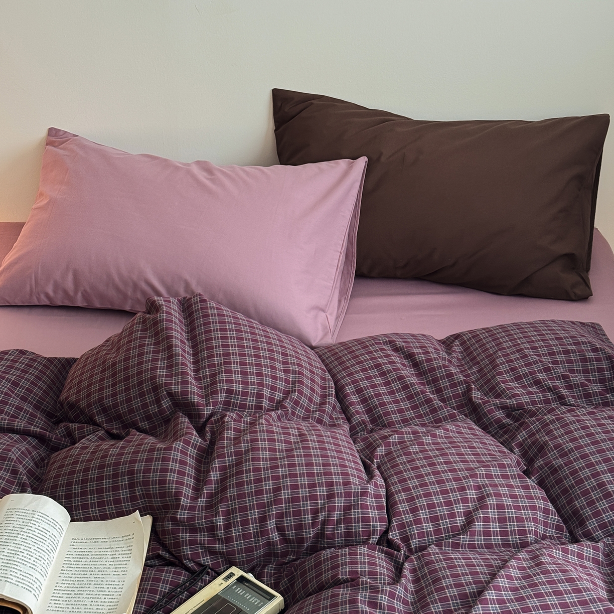 91家纺网 家纺一手货源 找家纺 （总）蜜宿 2026新款全棉色织水洗棉四件套-玫瑰情书