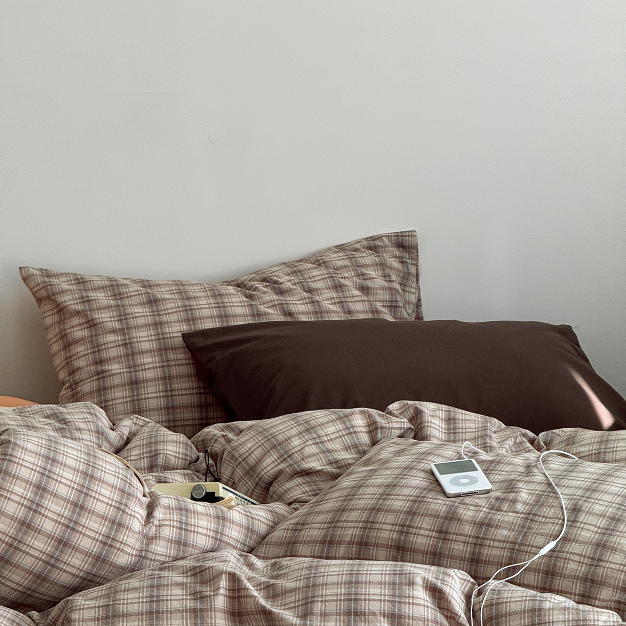 91家纺网 家纺一手货源 找家纺 （总）蜜宿 2026新款全棉色织水洗棉四件套-美拉德棕