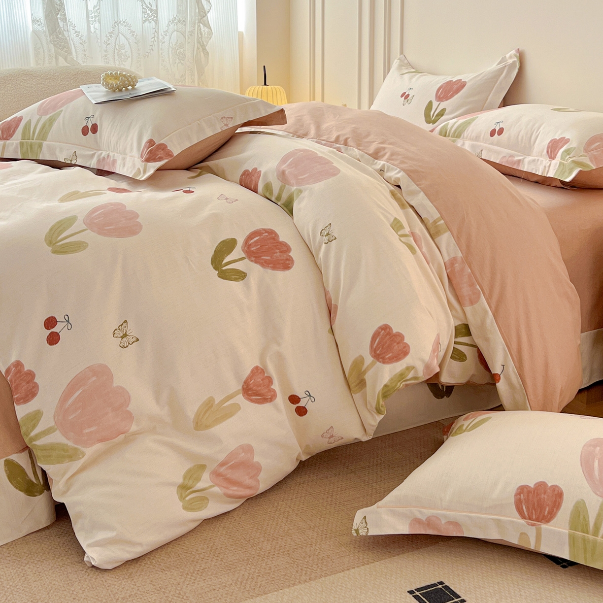 91家纺网 家纺一手货源 找家纺 （总）朵希曼 2026新款全棉云感生态磨毛数码印花系列四件套