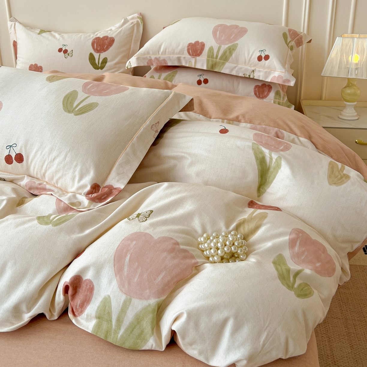 91家纺网 家纺一手货源 找家纺 （总）朵希曼 2026新款全棉云感生态磨毛数码印花系列四件套