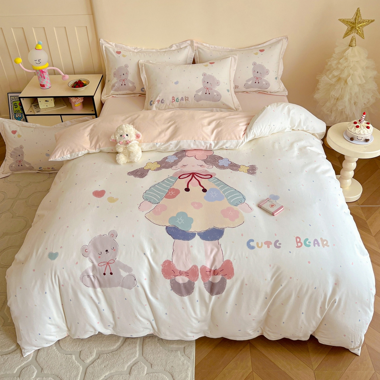 91家纺网 家纺一手货源 找家纺 （总）朵希曼 2026新款全棉云感生态磨毛数码印花系列四件套