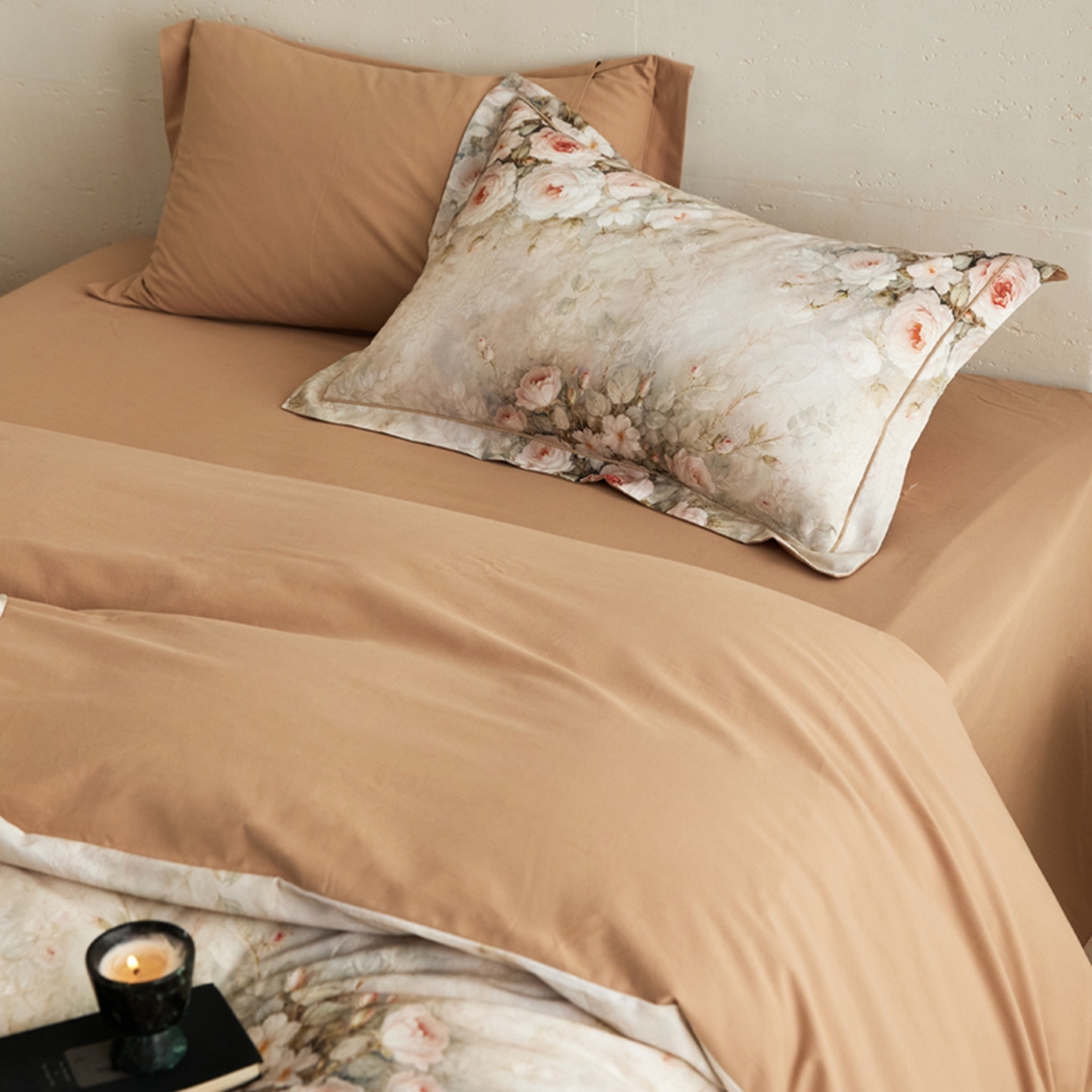 91家纺网 家纺一手货源 找家纺 朵希曼 2026新款全棉生态磨毛数码印花系列四件套 满堂香