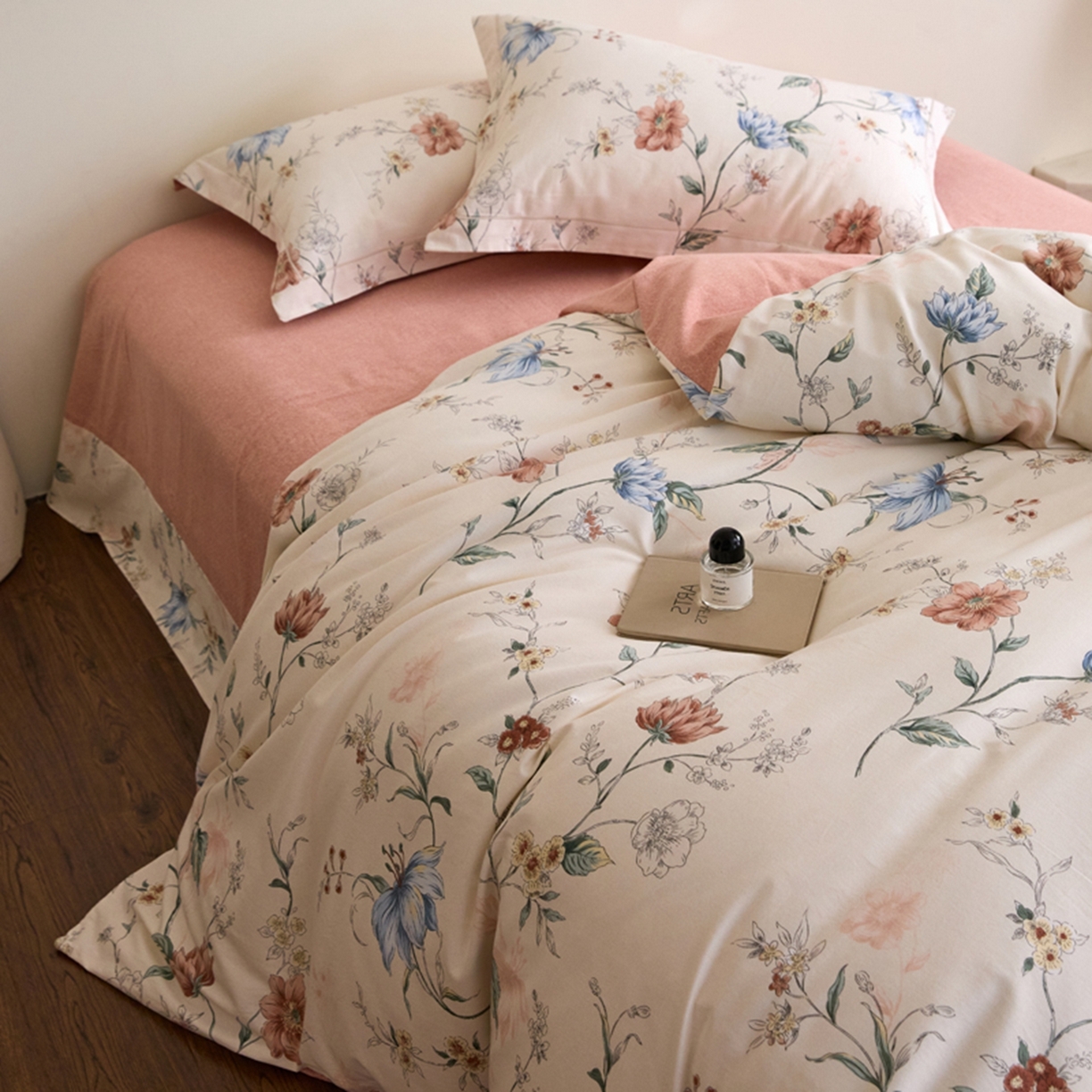 91家纺网 家纺一手货源 找家纺 朵希曼 2026新款全棉生态磨毛数码印花系列四件套 舒雅