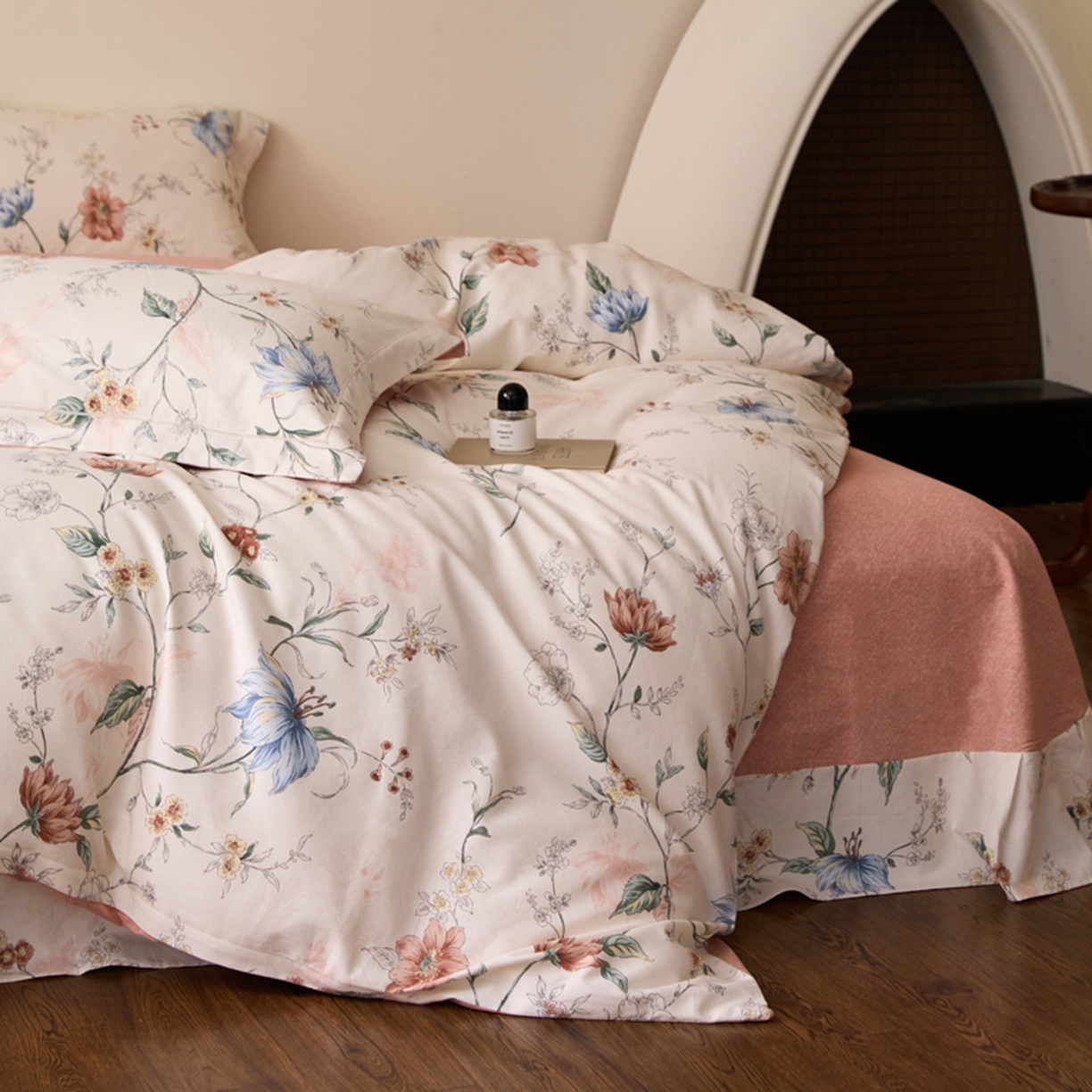 91家纺网 家纺一手货源 找家纺 朵希曼 2026新款全棉生态磨毛数码印花系列四件套 舒雅