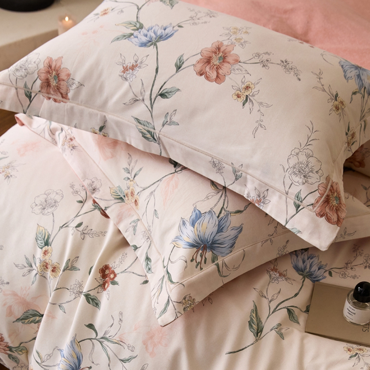 91家纺网 家纺一手货源 找家纺 朵希曼 2026新款全棉生态磨毛数码印花系列四件套 舒雅