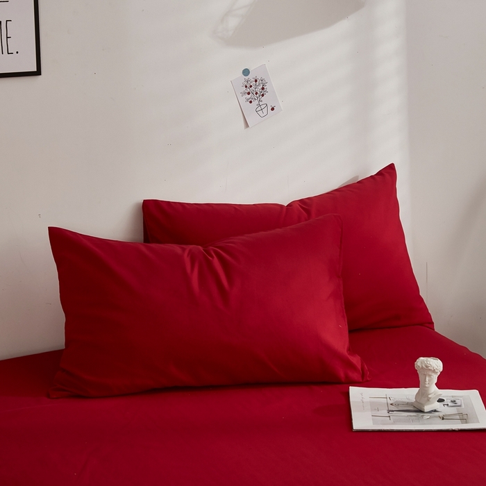 91家纺网 家纺一手货源 找家纺 （总）啊雅家居 2026新款ins简约纯色磨毛系列单枕套