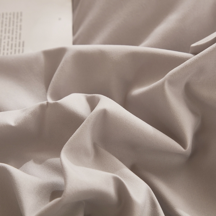 91家纺网 家纺一手货源 找家纺 啊雅家居 2026新款ins简约纯色磨毛被套可订制logo 浅灰